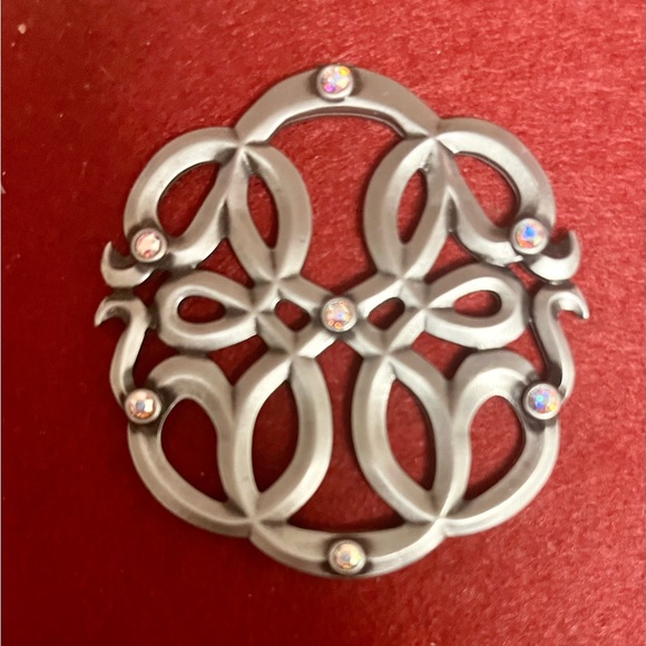 Alex & Ani NWT Rafaelian Silvertone PATH OF LIFE Ornament W/Swarovski Crystals - Picture 4 of 10